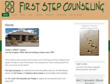 Tablet Screenshot of firststepcounseling.org